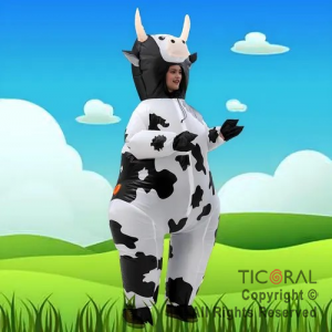 DISFRAZ INFLABLE VACA ADULTO 2.4 MT X 1